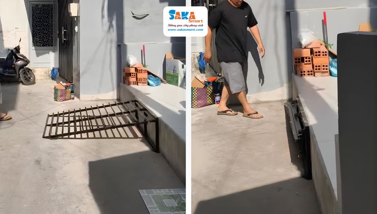 Dốc xe SakaSmart thiết kế phù hợp với từng kiến trúc nhà ở
