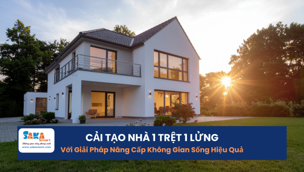 Cải tạo nhà 1 trệt 1 lửng với giải pháp nâng cấp không gian sống hiệu quả