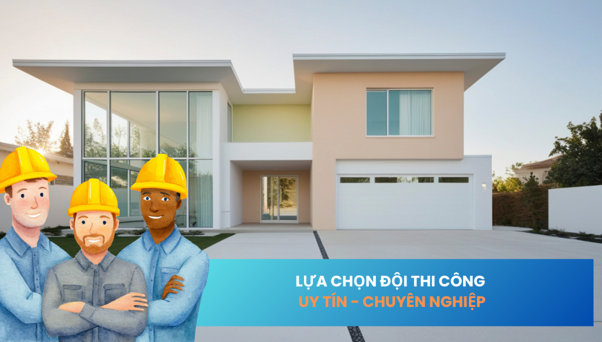 Lựa chọn đội thi công uy tín chuyên nghiệp