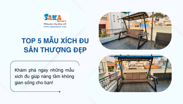 Top 5 mẫu xích đu sân thượng đẹp giúp nâng tầm không gian sống