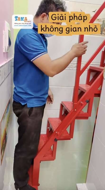 Dùng cho những khu vực khó lắp cầu thang cố định