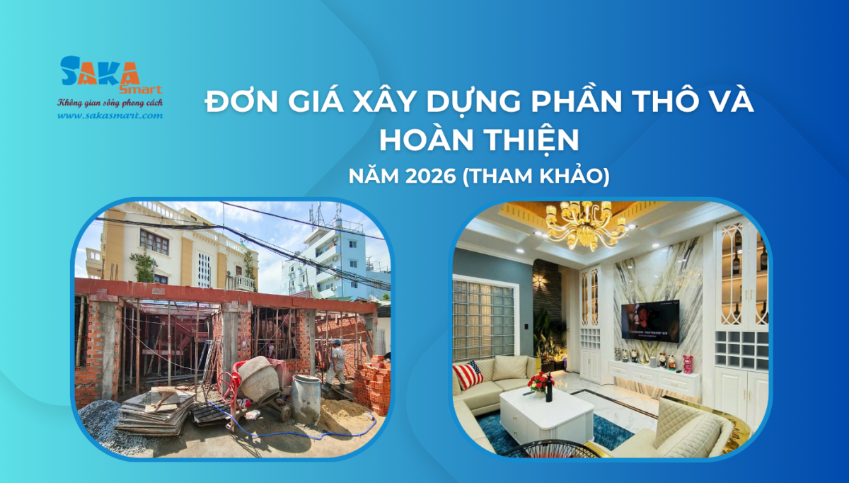 Đơn giá xây dựng phần thô và hoàn thiện