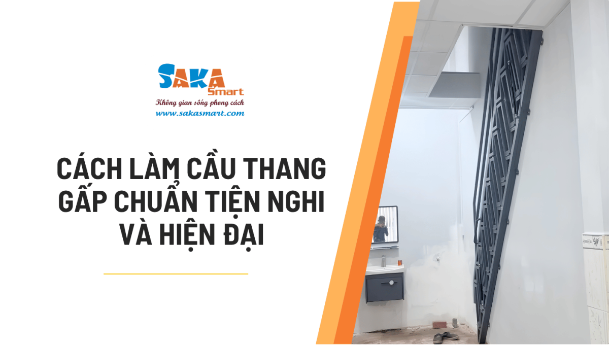 Cách làm cầu thang gấp chuẩn tiện nghi và hiện đại