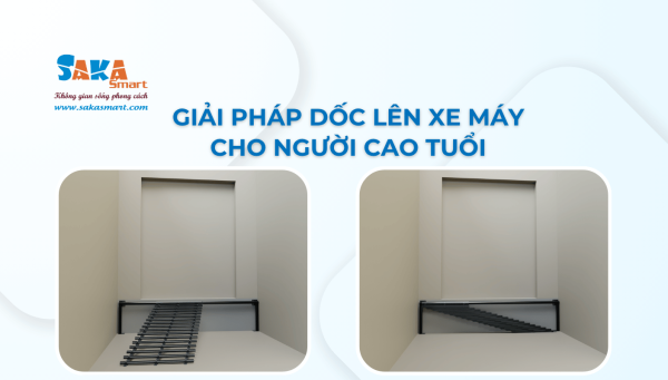 Giải pháp dốc lên xe máy cho người cao tuổi
