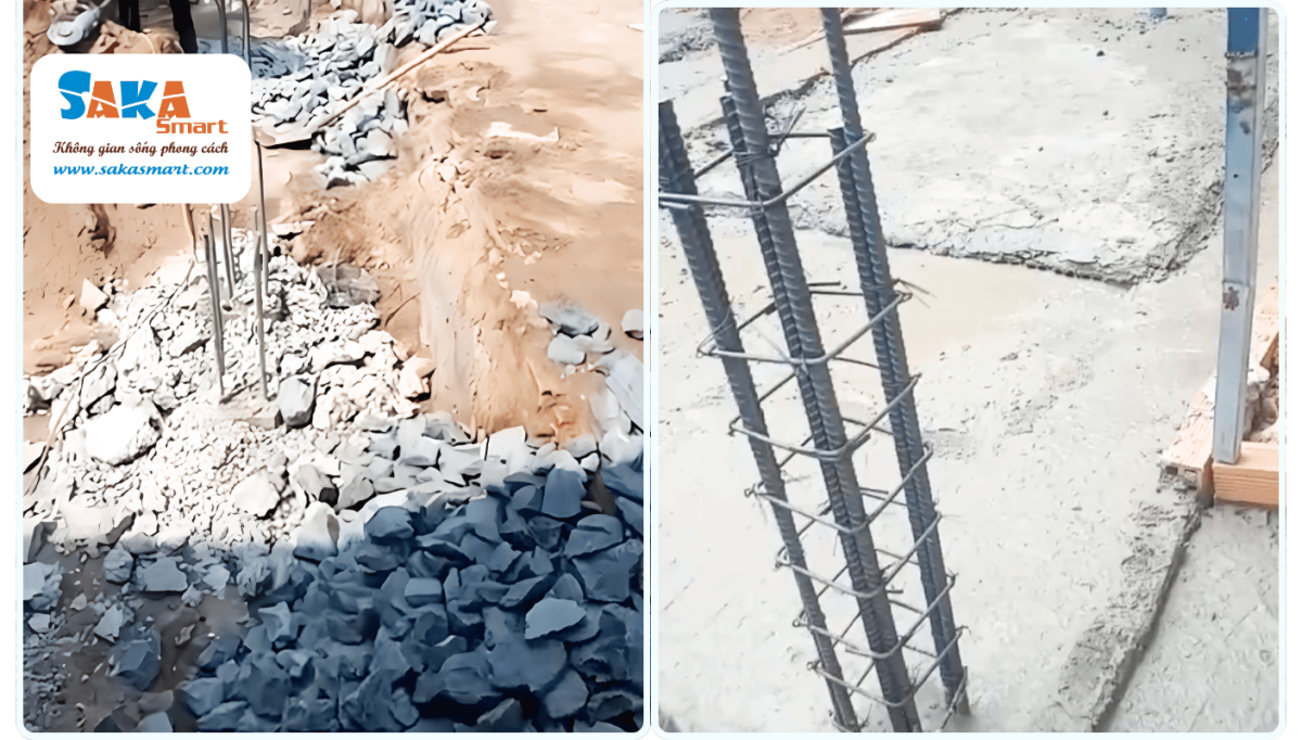 Thi công phần thô gồm các hạng mục nào