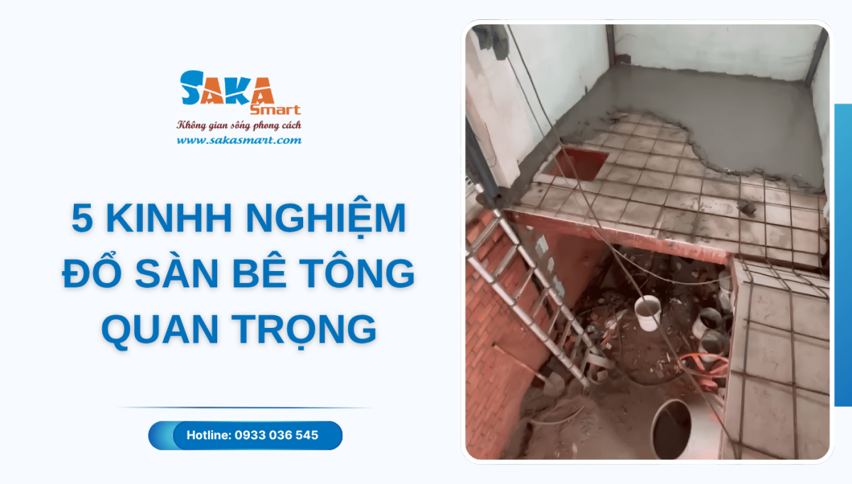 5 kinh nghiệm đổ bê tông sàn quan trọng