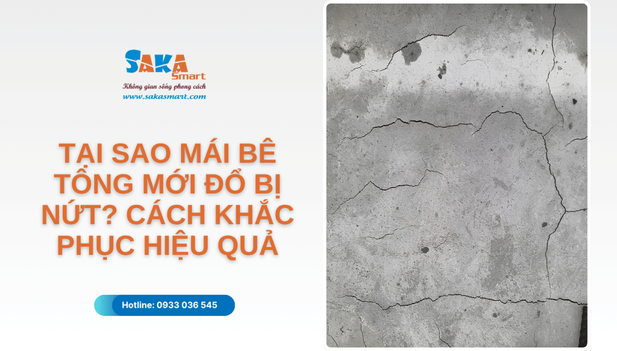 Tại sao mái bê tông mới đổ bị nứt